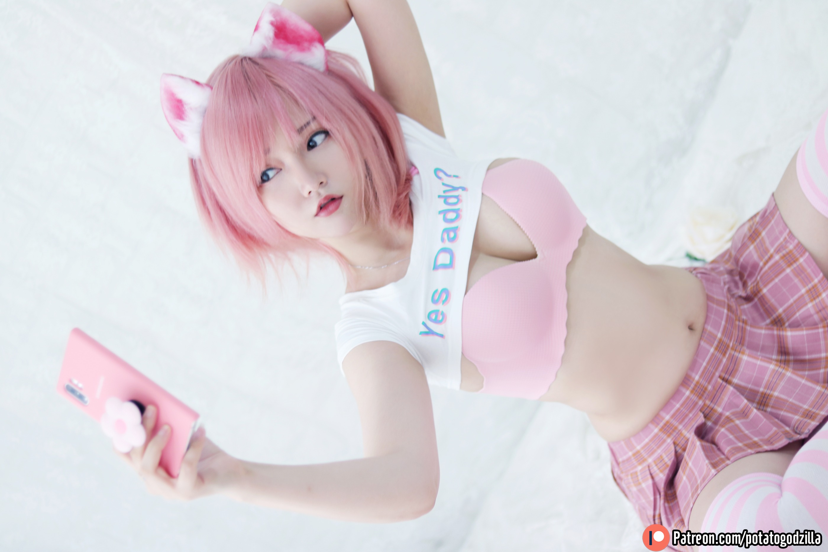 图片[1]-Potato Godzilla – NO.020 Pink Casual [36P]-XikXak